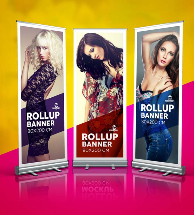 , Roll Up, L- &#038; X- Banner